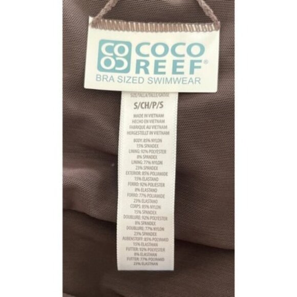 Coco Reef Soar Ultra High Swim Skirt Brown Size S NWT $68 - Picture 5 of 5
